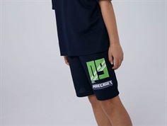 Name It shorts navy blazer with Minecraft print